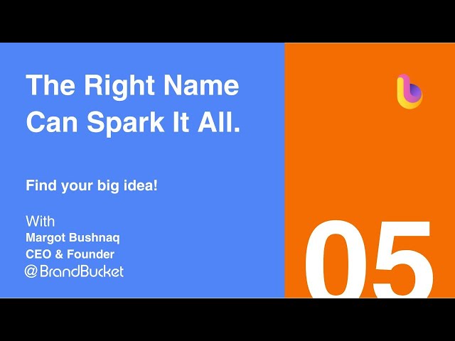 How a Great Name Can Spark Your Entire Business Idea